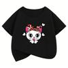 Casual Cat T Shirts Cat Meme Funny Harajuku Funny Cartoon Short Sleeve Kids Childrens Tshirt Boys Girls Casual Top Tee