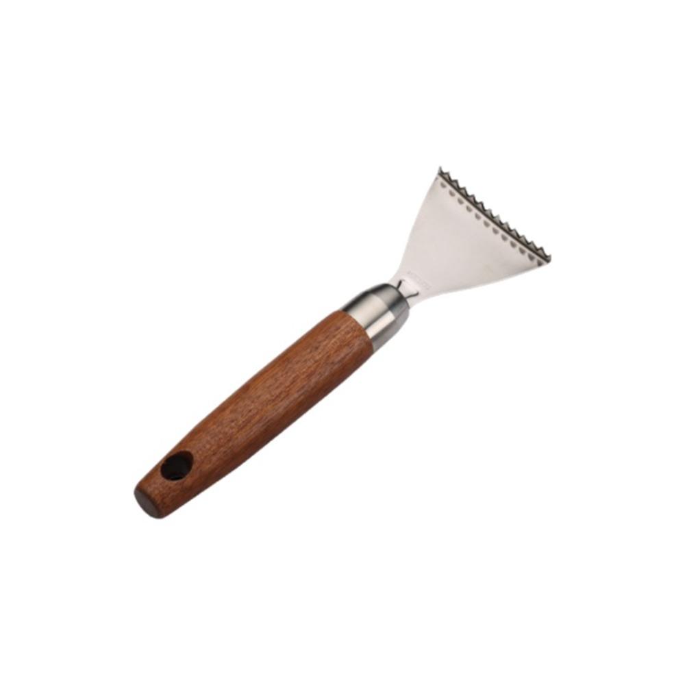 Wood/Plastic Handle Fish Scale Remover Fast Removal Fish Scale Scraper  Seafood Tools