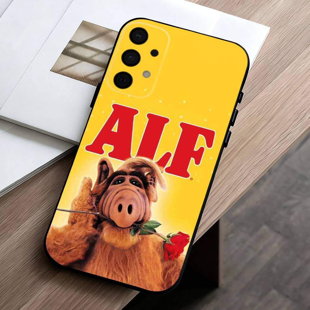 TV S-Series A-Alf Phone Case For Samsung Galaxy A73,A72,A71,A70,A53,A52,A51,Soft Silicone Black Cover