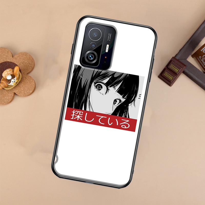 Грустный чехол в стиле японского аниме для Xiaomi POCO X7 X6 X5 X3 Pro F3 F5 F6 M6 Pro 13 14 Ultra 11T 12T 13T 14T Pro