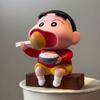 Фигурка Сяосина, поедающего картошку, ослепительная картофельная мультяшная настольная фигурка, милая кукла, анимация, аксессуары для Карандаша Сяосина