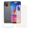 FZ Translucent Case For Samsung Galaxy A02S (6.5 ") + 3 X Tempered Glass, HD Protective Film - TPU Silicone Case Shell.