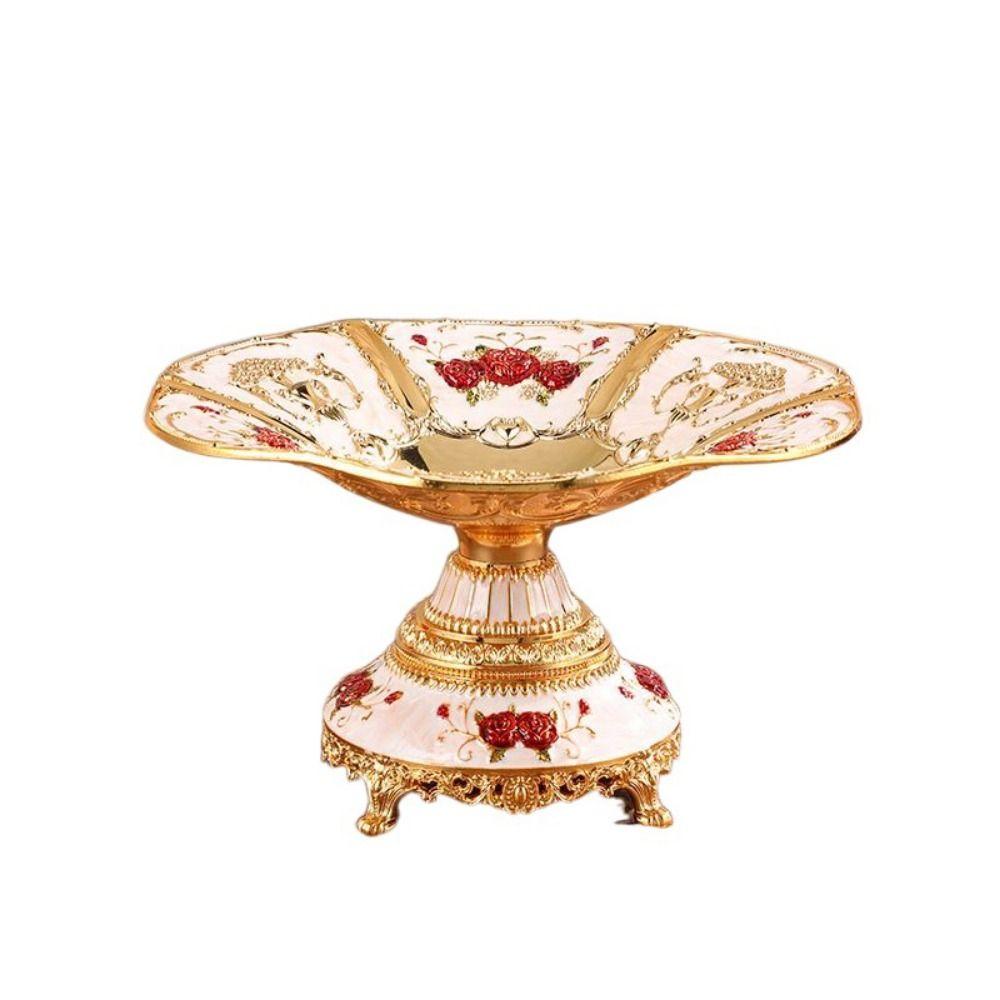 Высокоемкий металлический фруктовый диск изысканная европейская полка для фруктов Ceative Rose Vines Fruit Plate Hotel