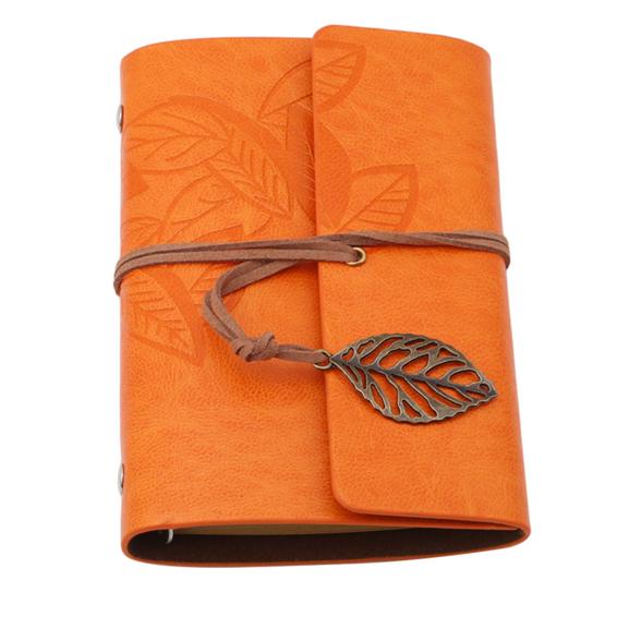 Винтажный ремешок с подвеской в виде листа, чехол для ноутбука из искусственной кожи, переплет