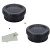 2 Pairs JJC Nikon F Mount Rear Lens Caps Body Caps for Nikon F Mount Cameras Including Nikon + & Lenses, D850, D750, D780, D3500, D3400, D7500, D7200,