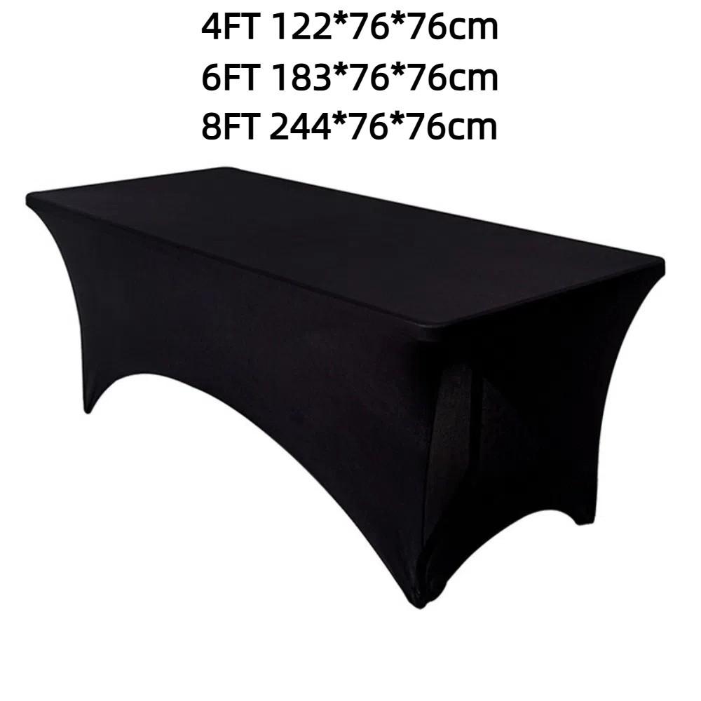 Universal High Stretch Tablecloth Washable Bed Cover Black Rectangular Table Cloth Beauty Massage