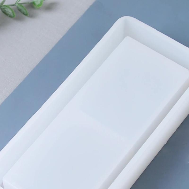 Storage Box Silicones Mold Rectangular Shape Box Case Epoxy Resins Molds Aromatherapy Gypsum Organizers Mould Table Decors
