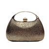Evening Bag for Women Sparkly Handbag with Chain Women's Shoulder Bag Women's Elegant Pleated Clutch Purse for Wedding Prom Party Crossbody Bags