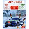Christmas Reindeer Antlers Car Decoration Kit, IP44 Waterproof LED Lights Nose Vehicle With Jingle Bells Rudolph, Auto Holiday Accessories For SUV