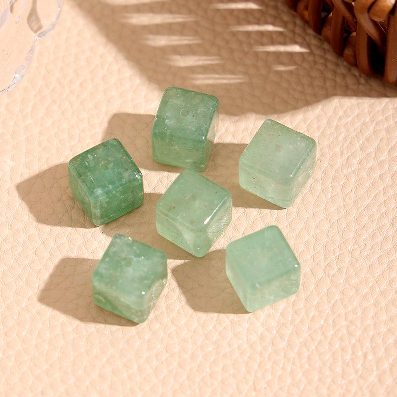 Браслет-аксессуар из полупрозрачных сахарных кубиков - Золотисто-коричневый и нежно-розовый - Для DIY, Много цветов в наличии