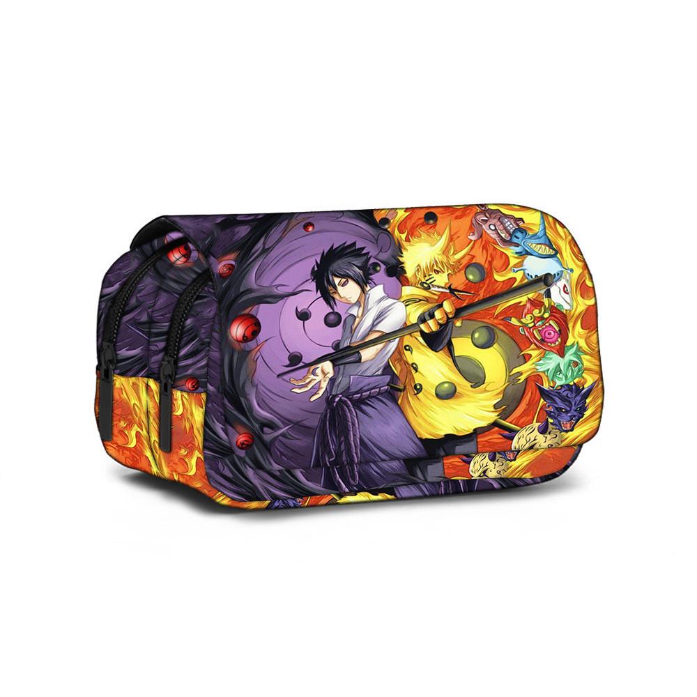 Anime Naruto Uzumaki Pencil Case Girls Boys Waterproof Stationery Storage Bag