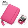 Rfid Card Holder 100% Genuine Leather Business Card Wallet Organ Card Bag Female Bag Japanese