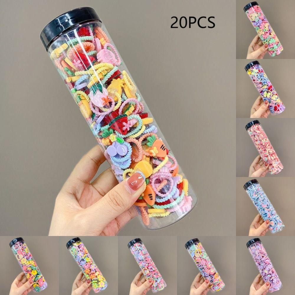 Эластичные детские резинки для волос, держатели для хвостиков, головные уборы, детские веревки для волос для женщин