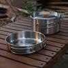 Outdoor Stainless Steel Camping Pot Set Multipurpose Pot And Pan Cook Set Camping Supplies