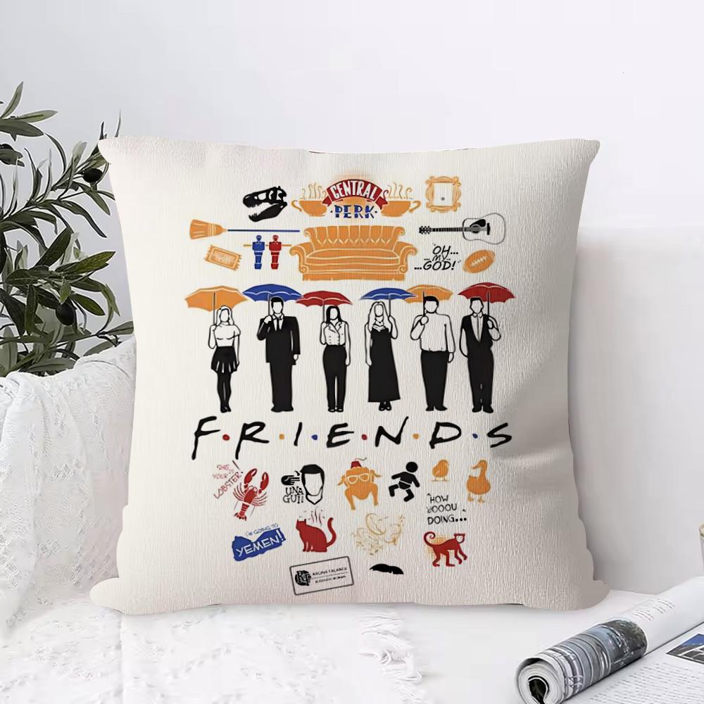 Классическая наволочка для ТВ-шоу F-Friends Ультрамягкая, приятная для кожи ткань Комфорт как в облаках и скрытая молния