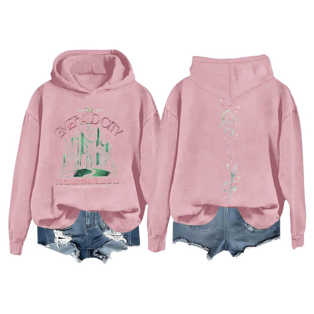 Женская повседневная толстовка с длинным рукавом и принтом Bad Witch