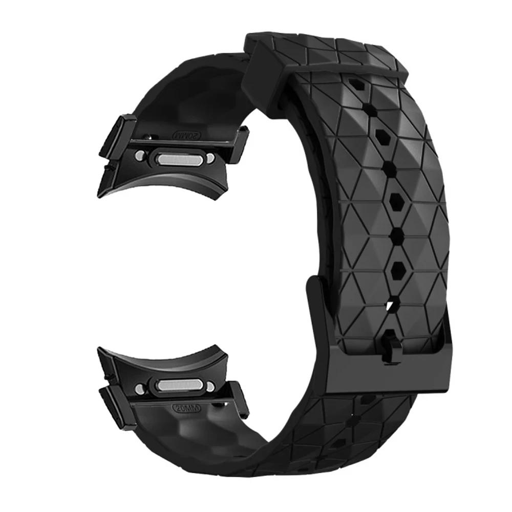 Силиконовый ремешок без зазоров для Samsung Galaxy Watch 4, 6, классический, 47 мм, 43 мм, 42, 46 мм, быстросъемный ремешок, подходит для Galaxy Watch 6, 5, 4, 5 Pro, 45, 40, 44 мм