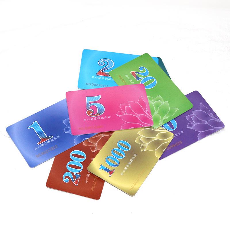 Чип-монета-карта: Водонепроницаемый ПВХ фишка-ваучер для казино и маджонга