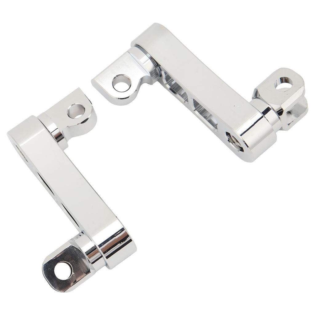 Motorcycle Foot Peg Highway Bracket 360 Degrees  Adjustable Rugged Foot Peg Extension Bracket for Touring Electroplated
