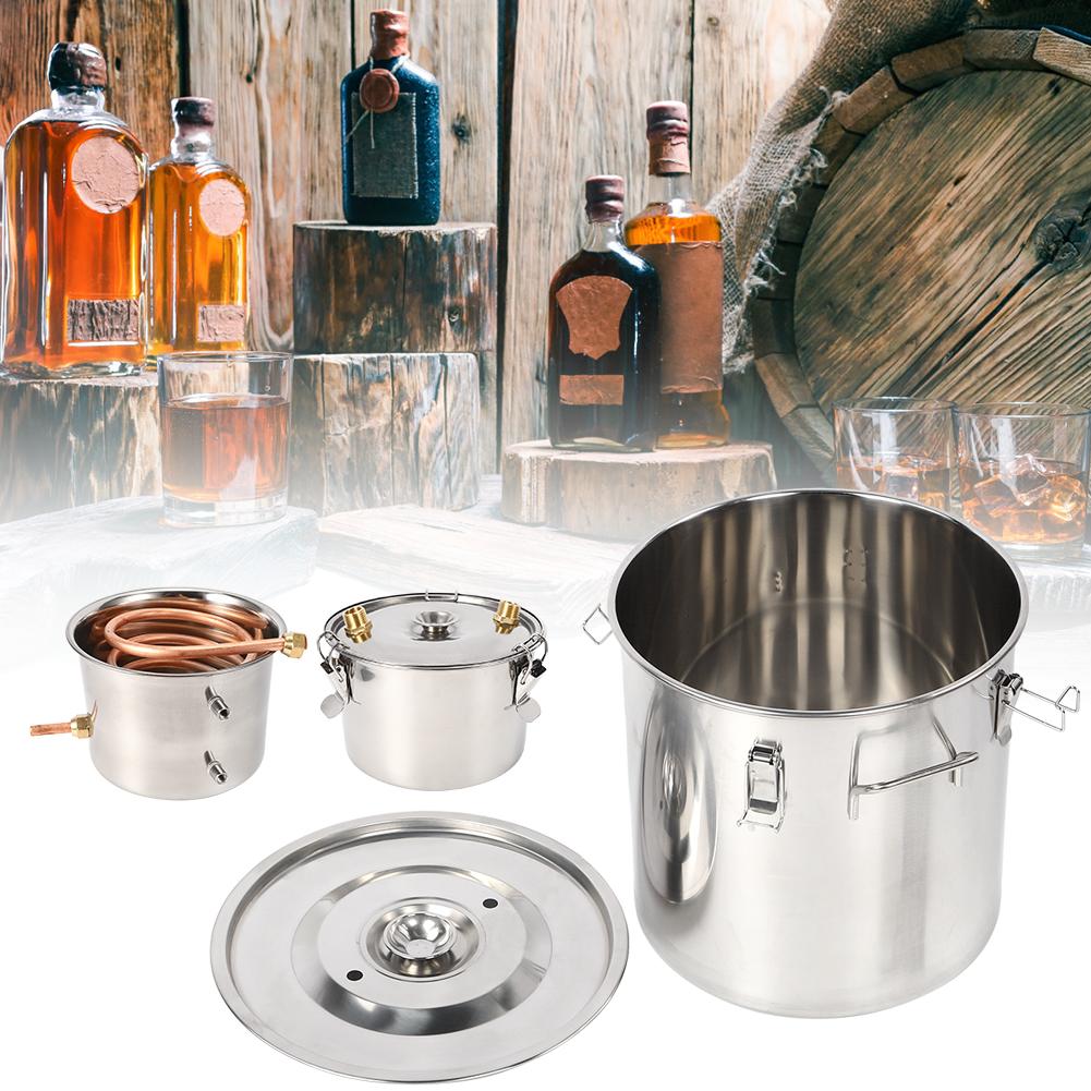 Система дистилляции из 3 горшков, небольшой набор для домашнего пивоварения, оборудование для приготовления вина, дистиллятор для воды