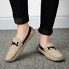 Summer Men's Suede Loafers Comfortable Man Flats Casual Mens Shoes Men Breathable Slip-On Soft Leather Driving Shoes for Men