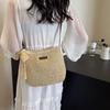Ladies Fashion Summer Straw Crossbody Bag Women Beach Holiday Shopping Woven Shoulder Handbag Purses