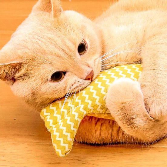 2/3 шт. Игрушки для кошек, рыбки, мягкая льняная плюшевая рыба с хрустящим звуком и кошачьей мятой, интерактивная игрушка для упражнений для котят, для домашних кошек