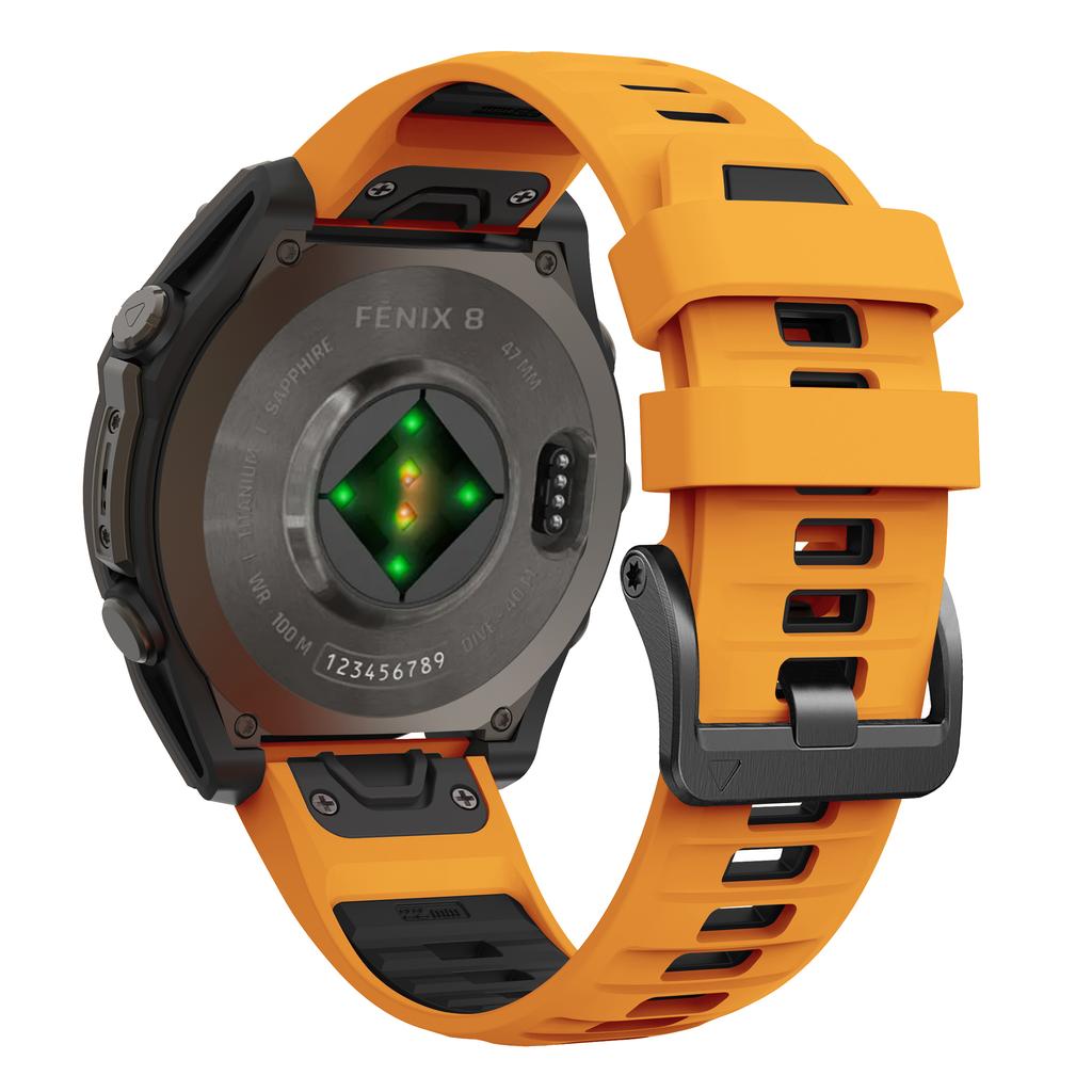 Винтовое стальное крепление Силиконовый ремешок Для Garmin Fenix 8 7 E 47 мм 7X Pro 51 мм Epix/6 6X/Instinct 3 50 мм 45 мм QuickFit 26 мм 22 мм Ремешок