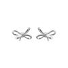 Sweet Bow Earrings for Women with Line Design Sense Fashion Girl Heart New Earrings