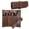Семейный пенал на 5 ручек большой настоящий ролл для ручек перьевая ручка ручки Contact's, канцелярские товары, чехол, вместимость, кожа, чехол, держатель, мужской, женский,