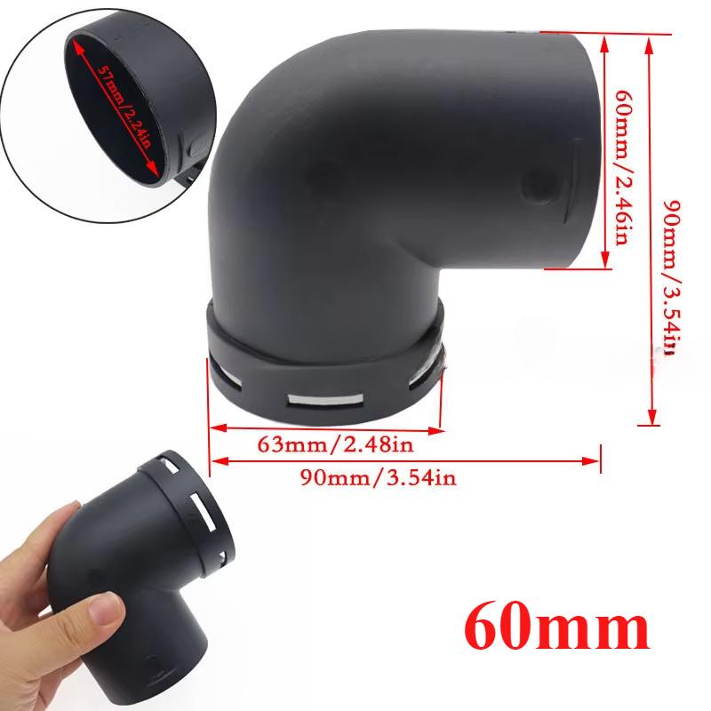 42 мм/60 мм/75 мм/90 мм воздуховод TYL часть колена трубы для дизельного стояночного обогревателя Webasto выход выхлопной соединитель соединитель