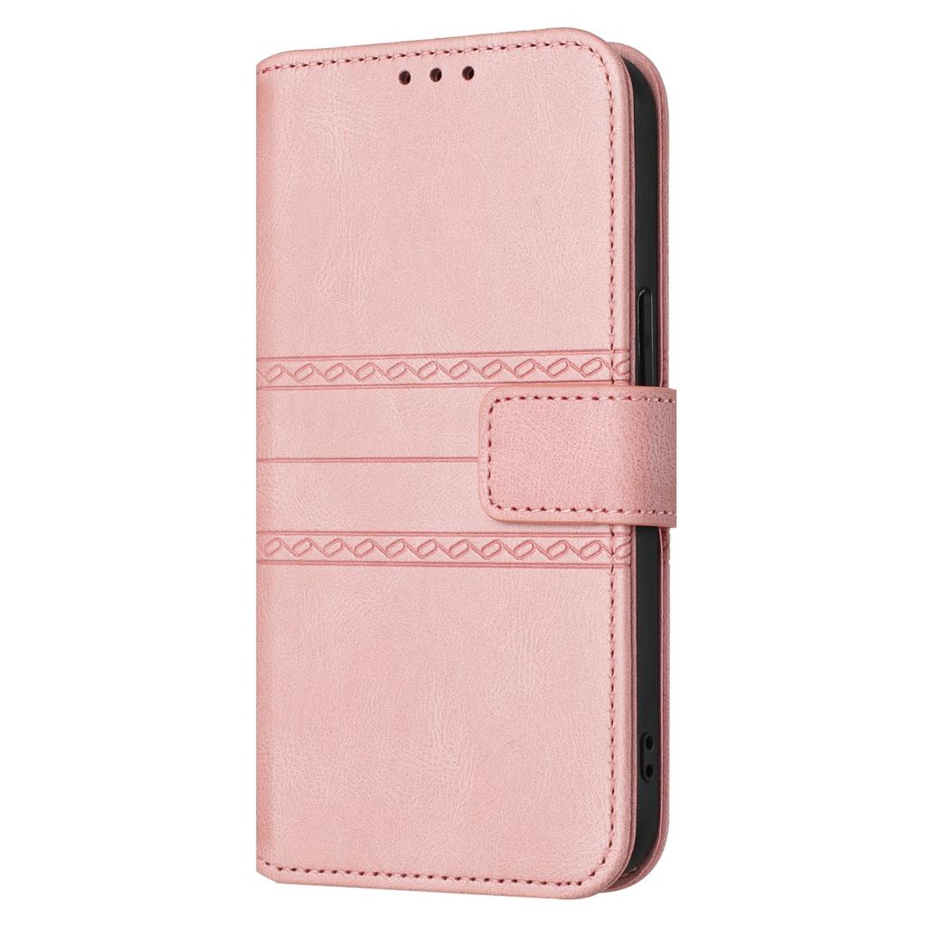 For Xiaomi Redmi 15C 4G (EU) (173mm)/15C 5G (EU) (173mm)/Poco C85 4G (173mm) Case Wallet Leather Imprinted Phone Cover with Wrist Strap