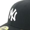Кепка New Era 59FIFTY New York Yankees с предварительно изогнутым козырьком, черно-белая