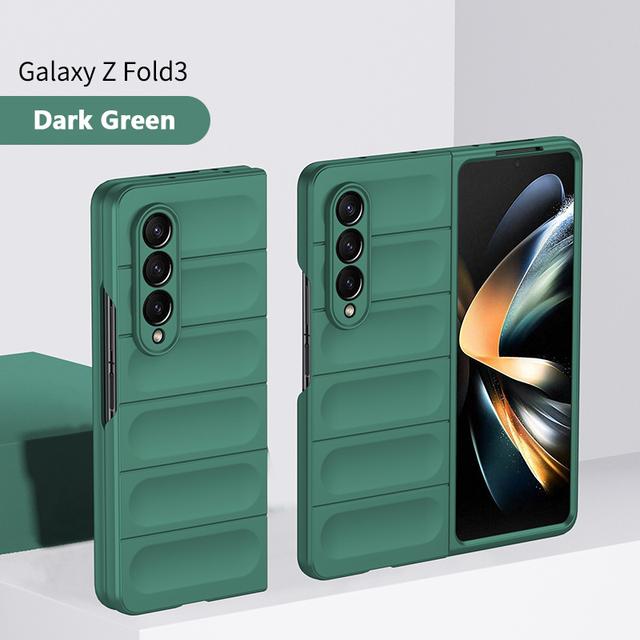 Жесткий чехол на ощупь для Samsung Galaxy Z Fold 3 4 Fold4 Fold3 Складной противоударный простой защитный чехол с матовой защитой от царапин