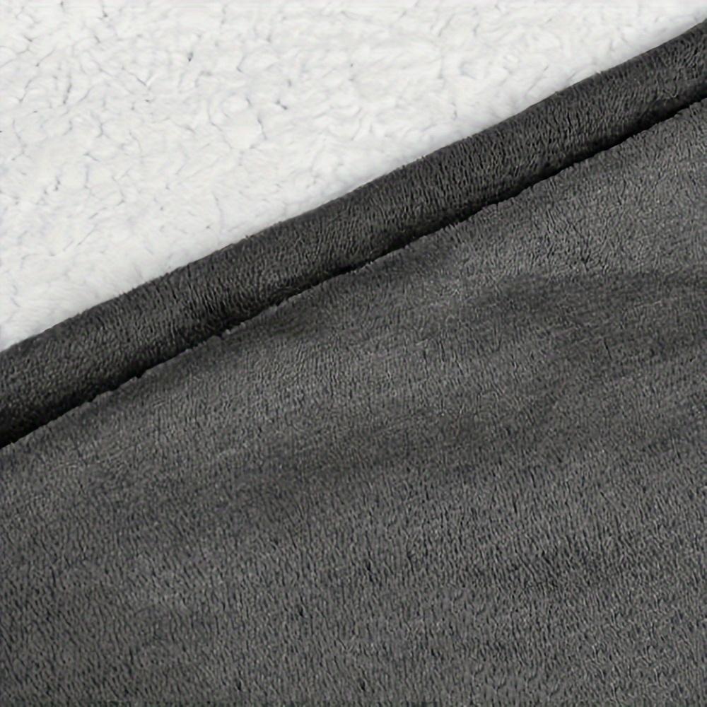 Ультрамягкое уютное худи-одеяло оверсайз - Двусторонний носимый свитшот из флиса шерпа с карманом-кенгуру, машинная стирка