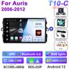 Android 12 Автомобильное радио для Toyota Auris E150 2006 -2012 GPS Carplay Auto 2 Din DVD Stereo интеллектуальные системы Smart Autoradio