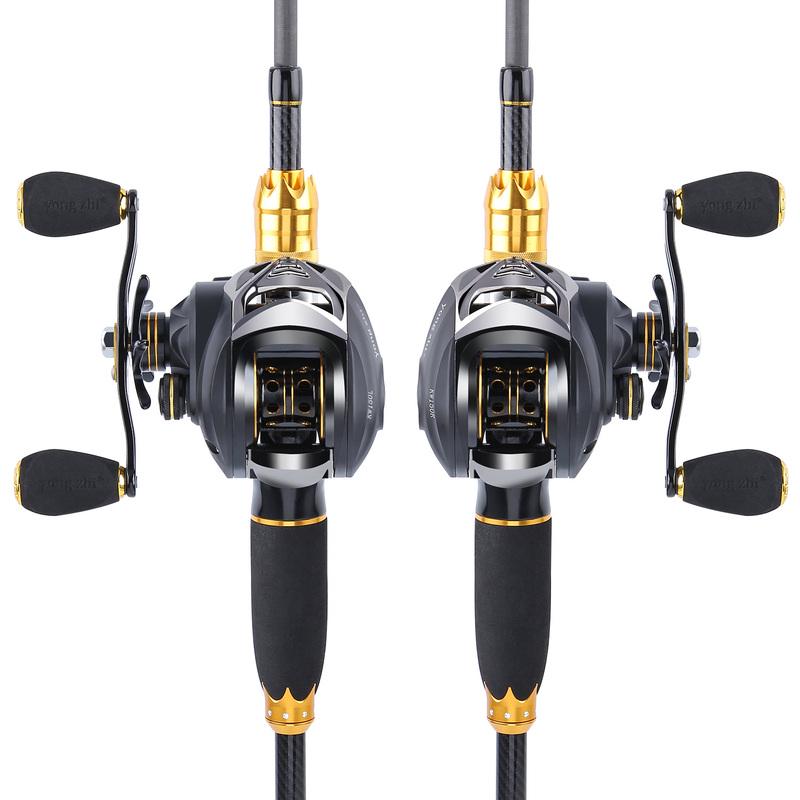 Комбинированные катушки для удочек, 2,1 м, карбоновые удочки M Power Casting, 11 + 1BB, рыболовные катушки для приманки