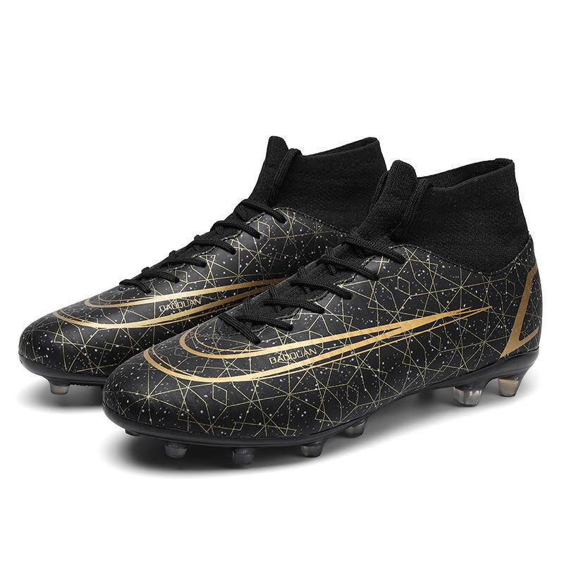 Большой размер, Футбольные бутсы Мужские с высоким верхом Молодежные Студенческие Игровые Тренировочные бутсы Сломанные шипы Мужские