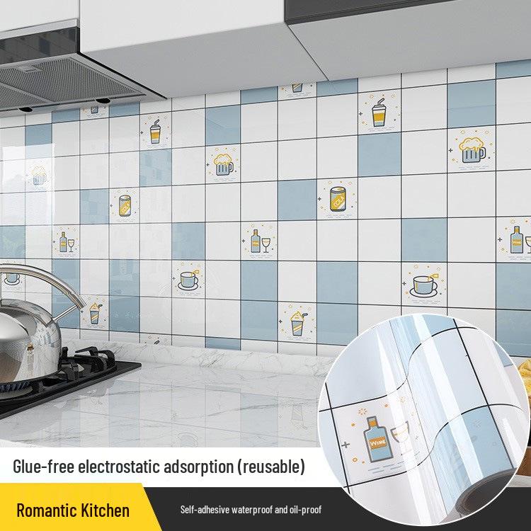 Маслостойкие и водостойкие наклейки на стену кухни: Обои для плиты против плесени, устойчивые к высоким температурам
