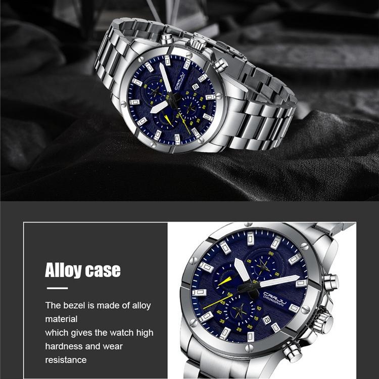 CRRJU-2296 Men's Watch Casual Business Fashion Personality Watch Men's Watch Student Watch Simple Calendar