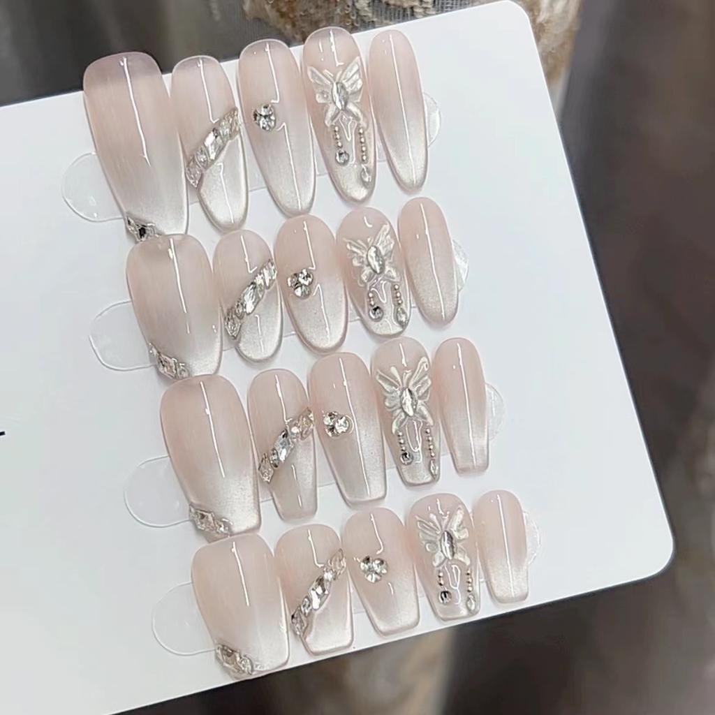 Чисто ручная работа Фототерапия Носить Ногти-мао Глаз Изделие ручной работы Многоразовый Патч для нейл-арта