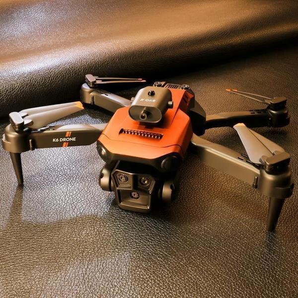 Новый Дрон K6 Max с тремя камерами 4K Professional HD четырехсторонний обход препятствий оптическое позиционирование потока парящий воздушный дрон