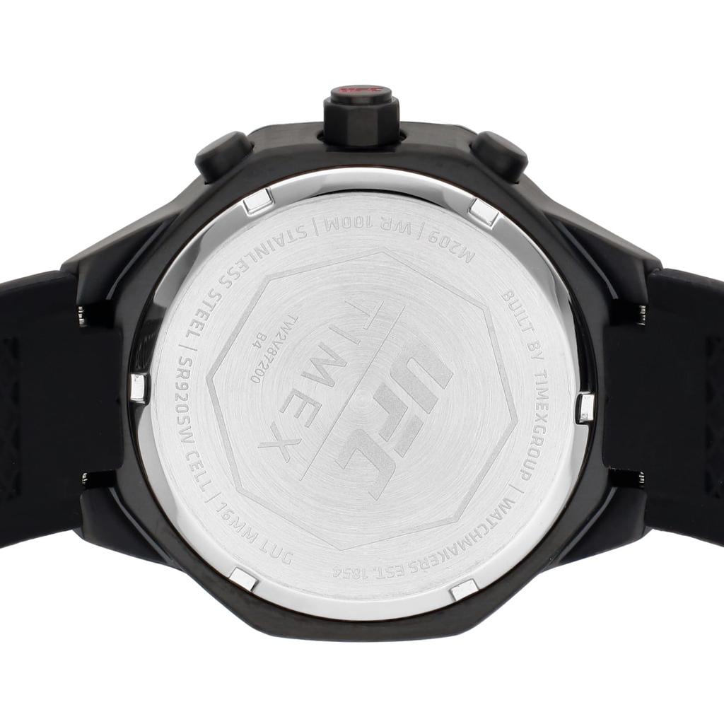 Часы UFC King с черным циферблатом, кварцевые, водонепроницаемые, 10 АТМ, минеральное стекло, 45 мм, TW2V87200, черные [TIMEX] мужские [Товар]