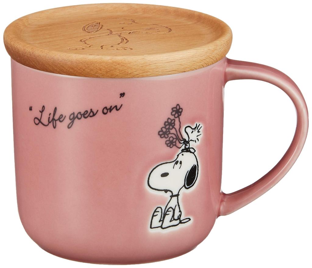 PEANUTS Snoopy Mug, Seasonal Pattern, Red (with Coaster) SN611-11C