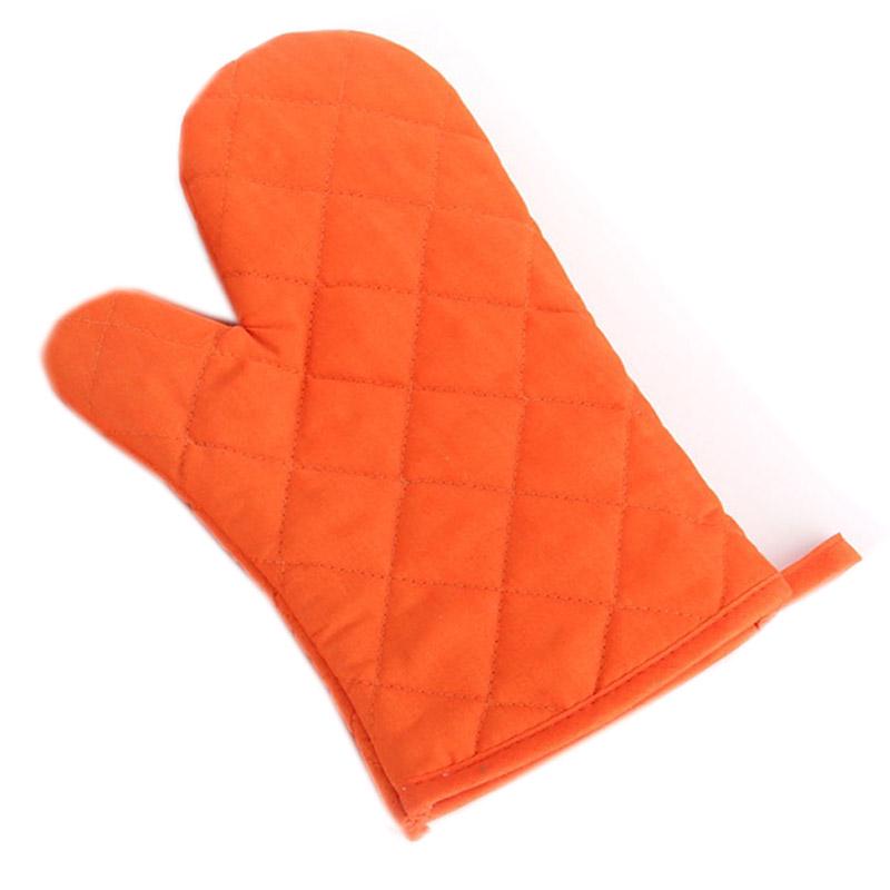 Home Living Professional Solid Hot Insulation High-temperature Thick Oven Mitts 1PC Cotton Kitchen Supplies Microwave Oven Gloves