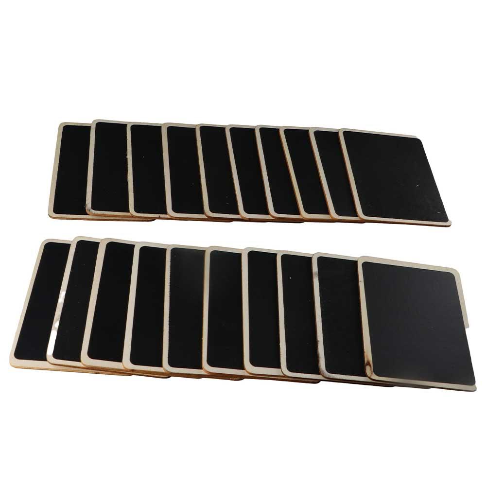 Home Office Wooden Cute Mini Rectangular Blackboard Notice Board Chalkboard With Stand