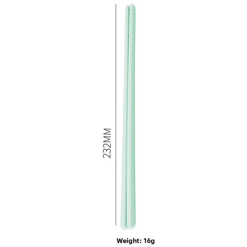 Складной портативный набор столовых приборов Wheat: Креативные складные палочки для еды, вилка, ложка, пластиковый дизайн для студентов