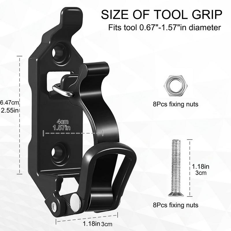 Крепление для лопаты на грузовике Зажим для держателя лопаты Настенные кронштейны Держатель топора Быстросъемное настенное крепление Комплект для крепления держателя топора Прочный