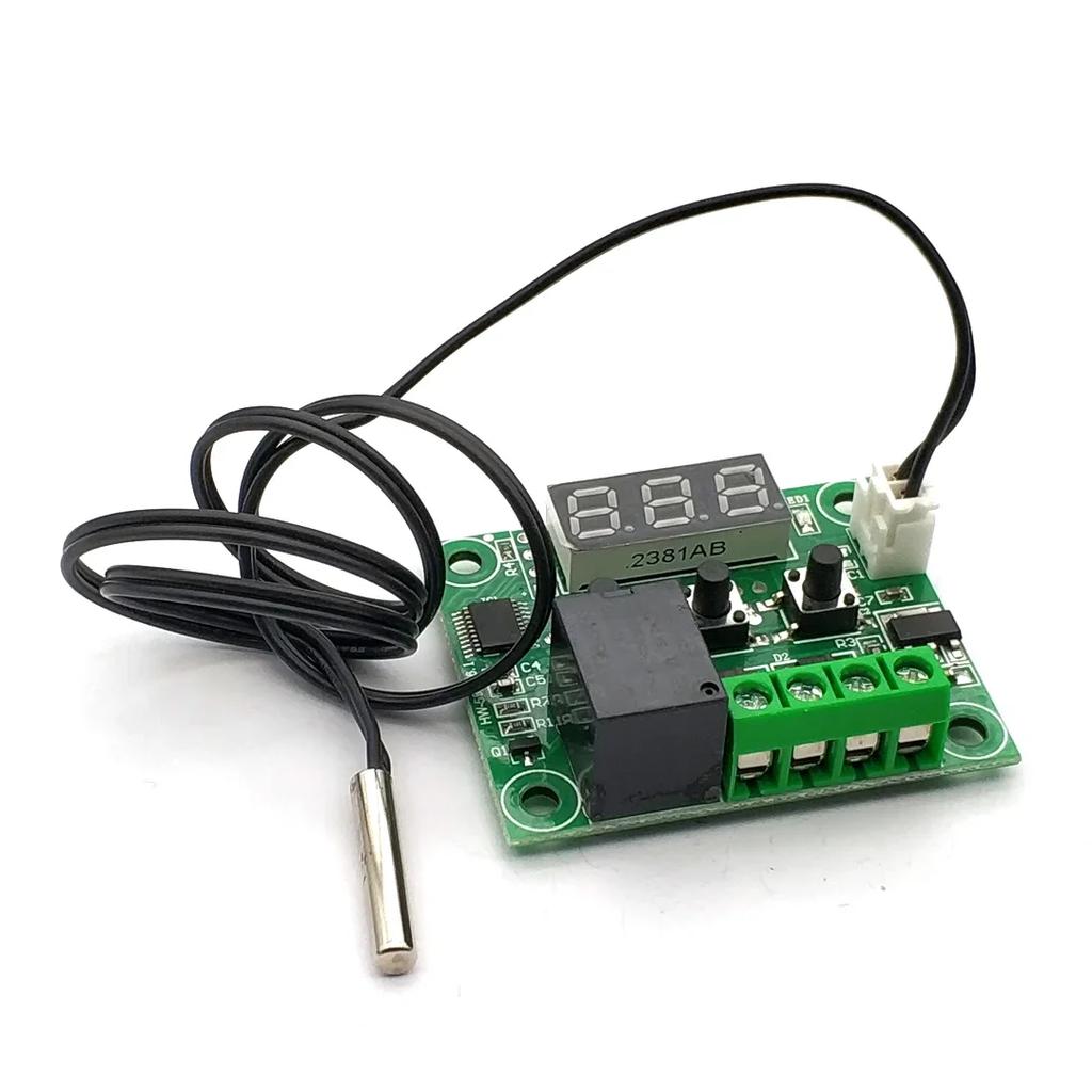 W1209 -50-100C DC 12V Digital Temperature Controllear Thermostat Temperature Control Thermostat Switch Plate W1209 Case