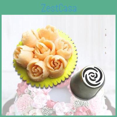 Невероятно Детализированный Набор из 8 шт. Насадки для Айсинга в Форме Русского Тюльпана для Кулинарных Шедевров